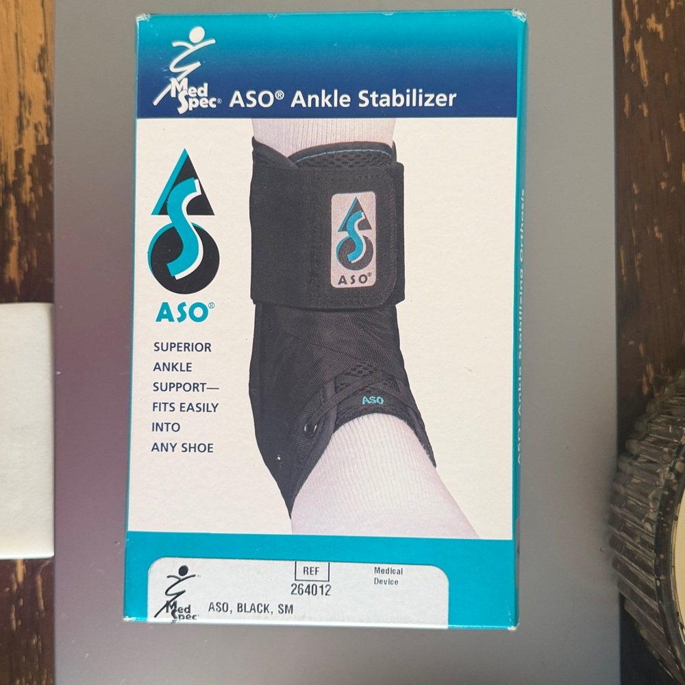 ASO Ankle Stabilizer in Black